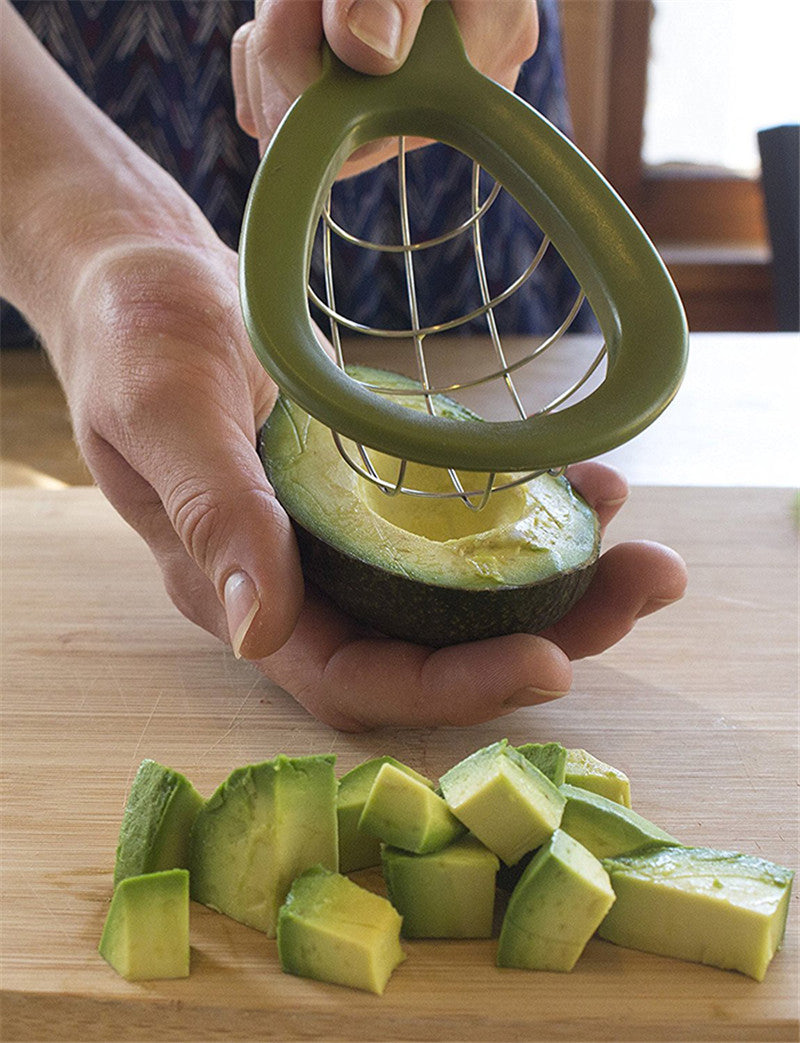 3-in-1 Avocado Slicer & Fruit Cutter – Easy Prep Kitchen Tool