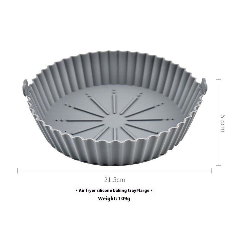 Reusable Air Fryer Silicone Liner – Non-Stick Baking Mat for Easy Cleaning