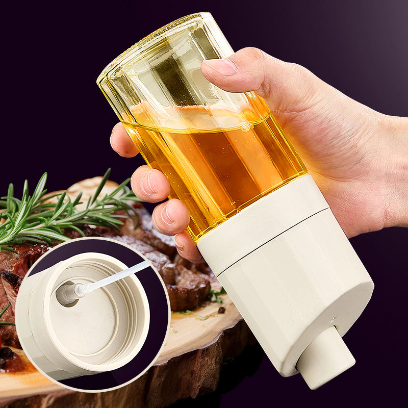 2-in-1 Oil Dispenser & Sprayer – Control Oil for Healthier Cooking