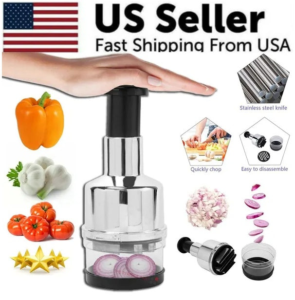 4-in-1 Vegetable Chopper & Slicer – Easy Meal Prep Kitchen Tool