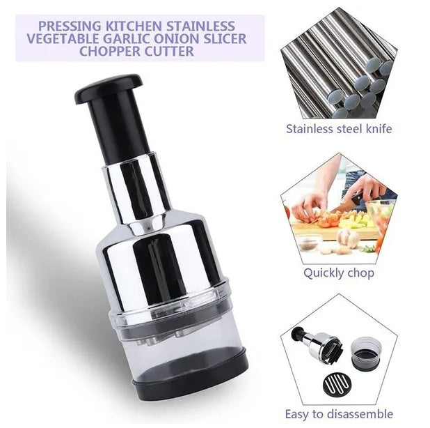 4-in-1 Vegetable Chopper & Slicer – Easy Meal Prep Kitchen Tool