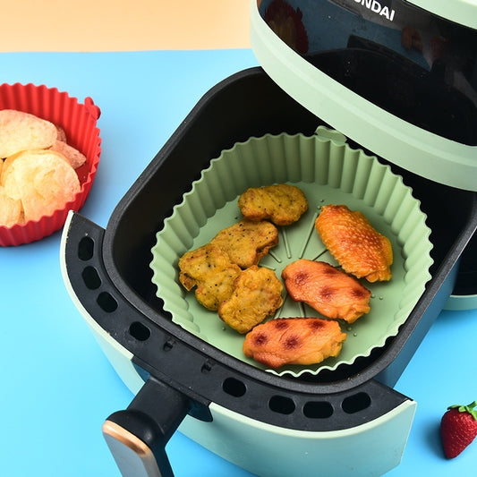 Reusable Air Fryer Silicone Liner – Non-Stick Baking Mat for Easy Cleaning