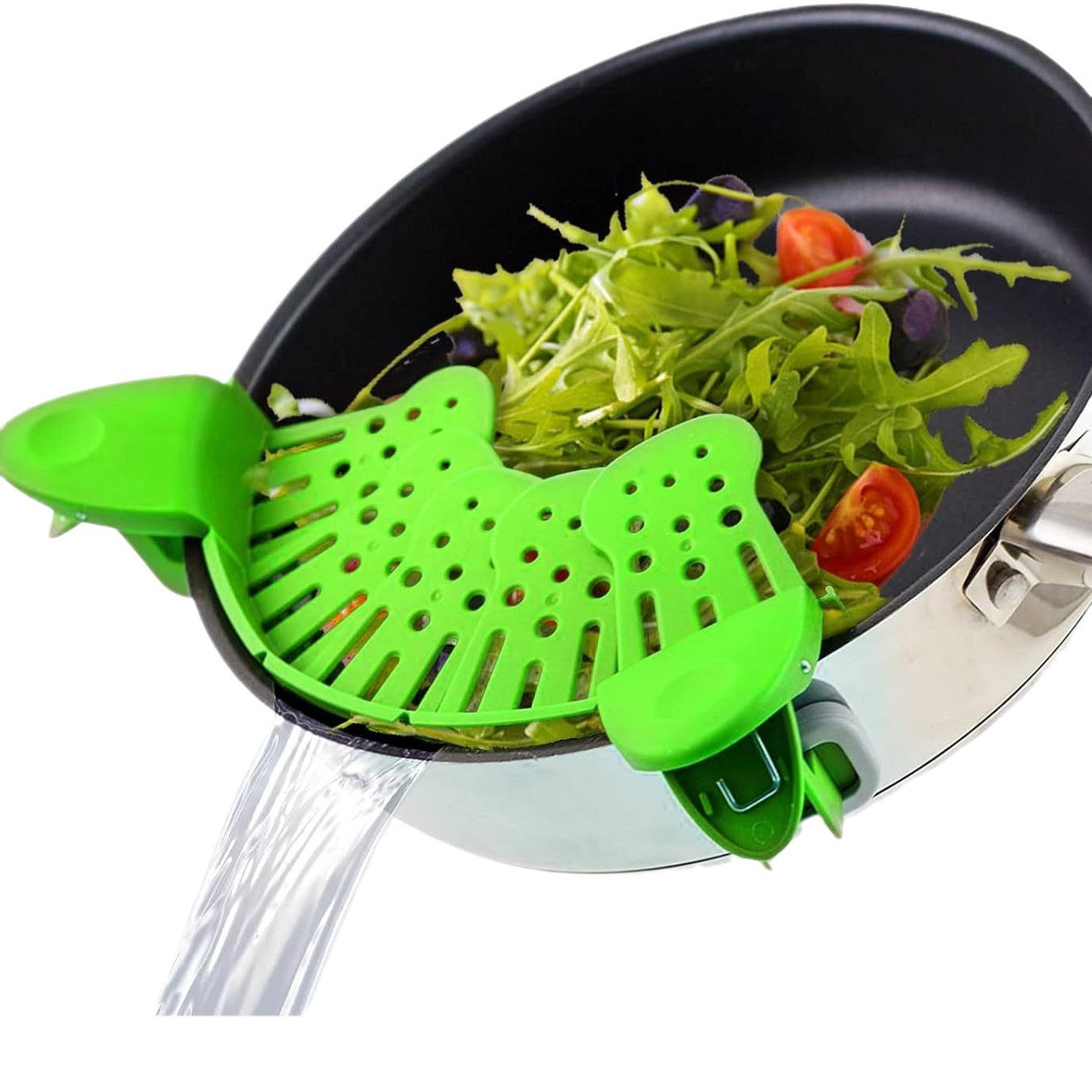 Universal Silicone Clip-on Strainer – Anti-Spill Kitchen Gadget