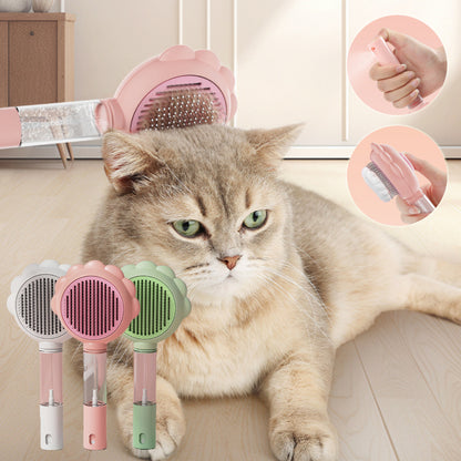 2 In 1 Self Cleaning Dog Brush