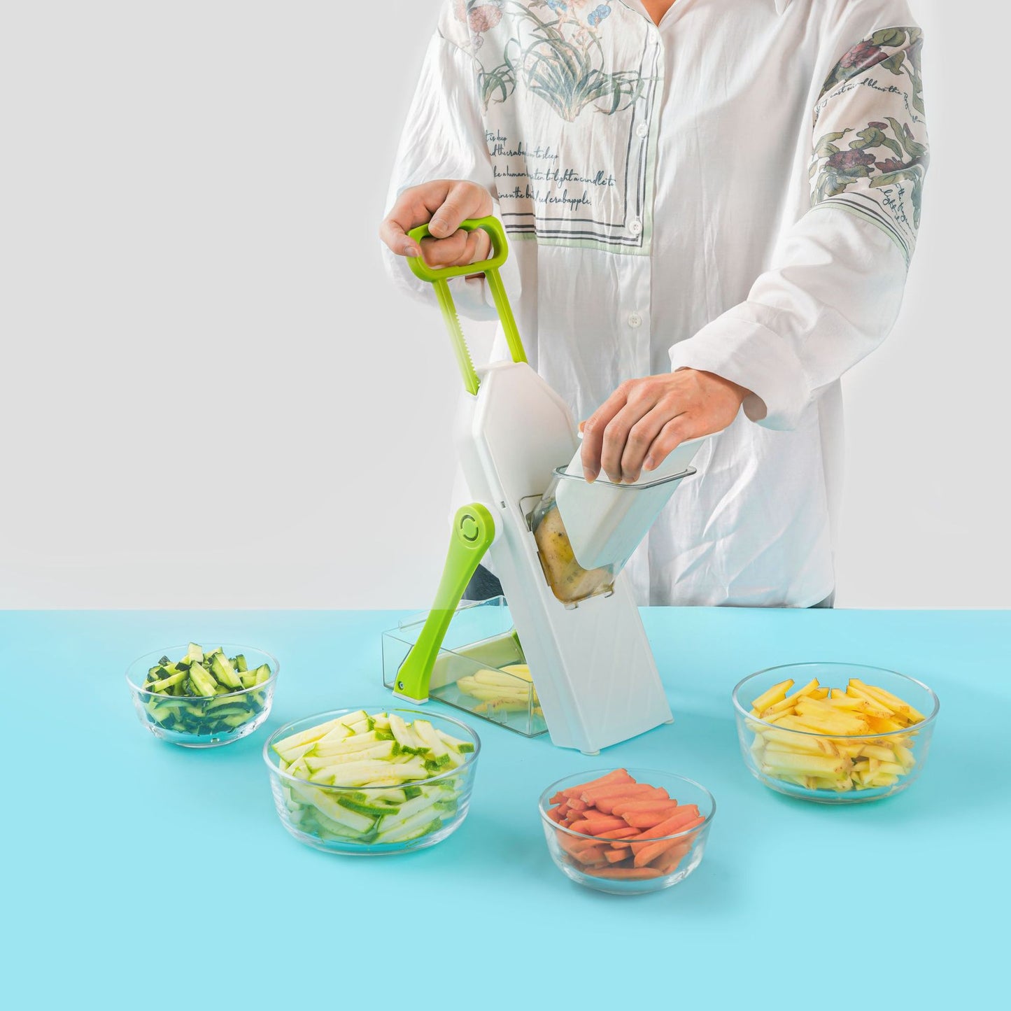Multifunction Vegetable Chopper & Potato Grater – Easy Meal Prep Kitchen Tool