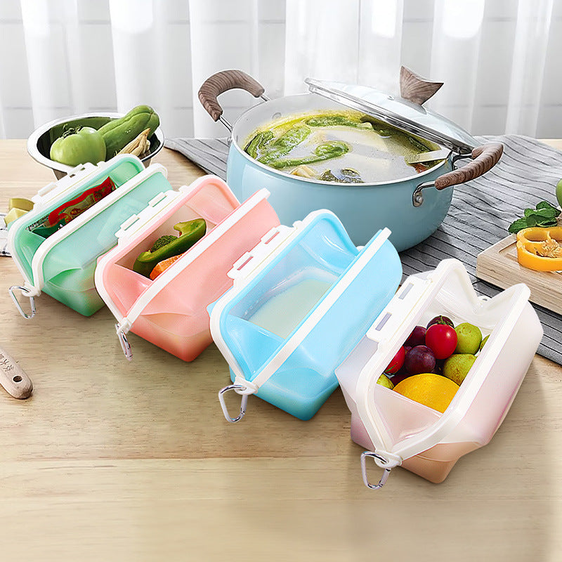 Silicone Food Storage Bag – Microwave & Freezer Safe, Reusable Meal Prep
