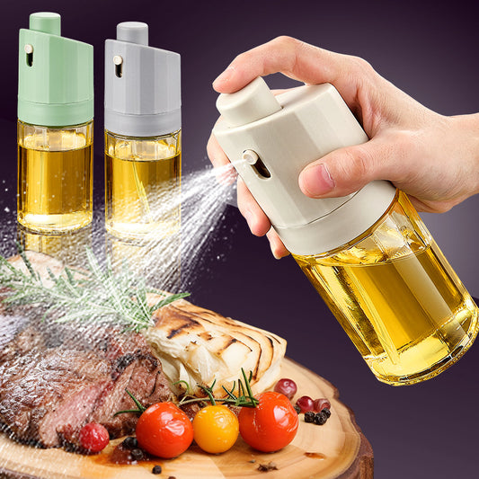 2-in-1 Oil Dispenser & Sprayer – Control Oil for Healthier Cooking